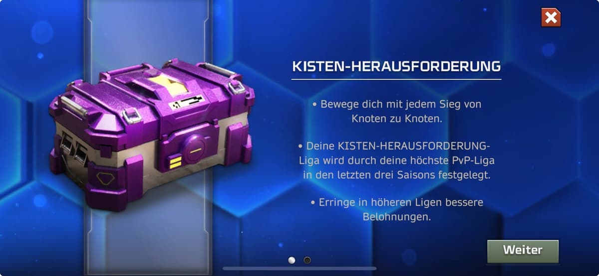 Kisten-Herausforderung